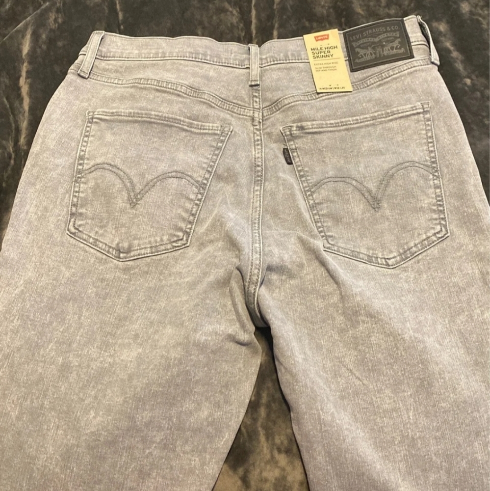 Gray Mile High Levis size 32